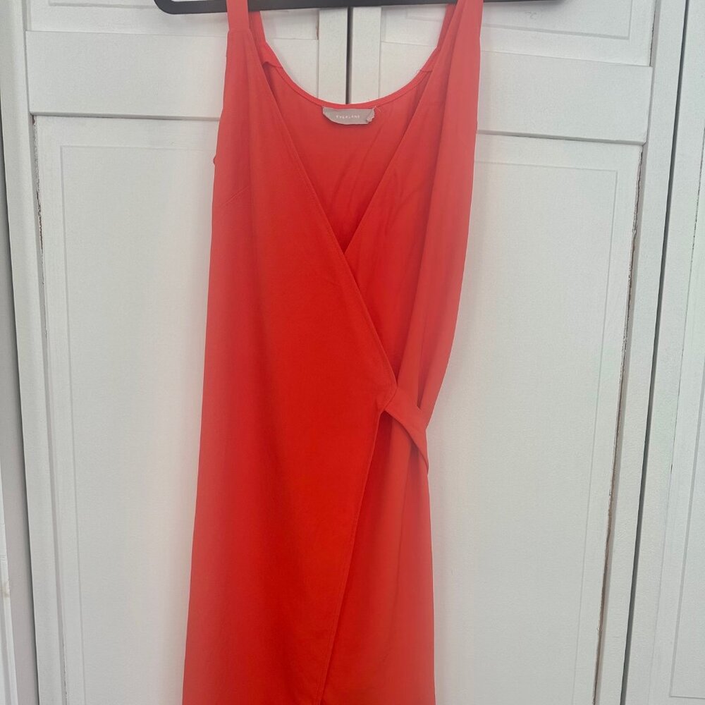 Everlane Coral Wrap Dress Size 0